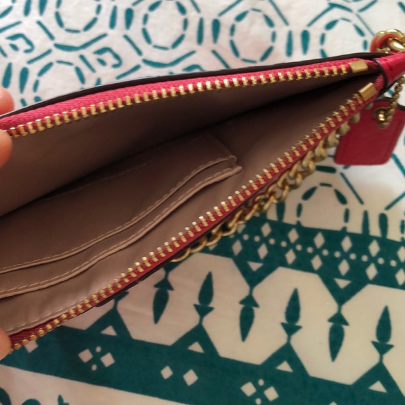 Coach hot pink wrist wallet - Picture 6 of 6
